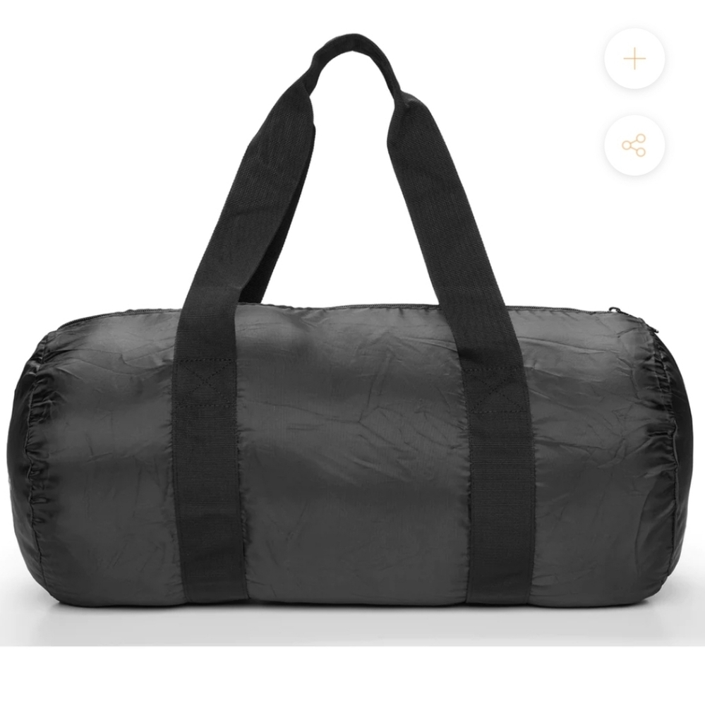 NIB Unisex Coalatree Nomad Packable Eco Friendly Duffle Bag, 22 Liter, Black